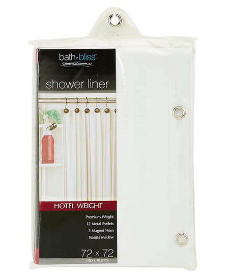 Bath Bliss Premium Shower Curtain Liner